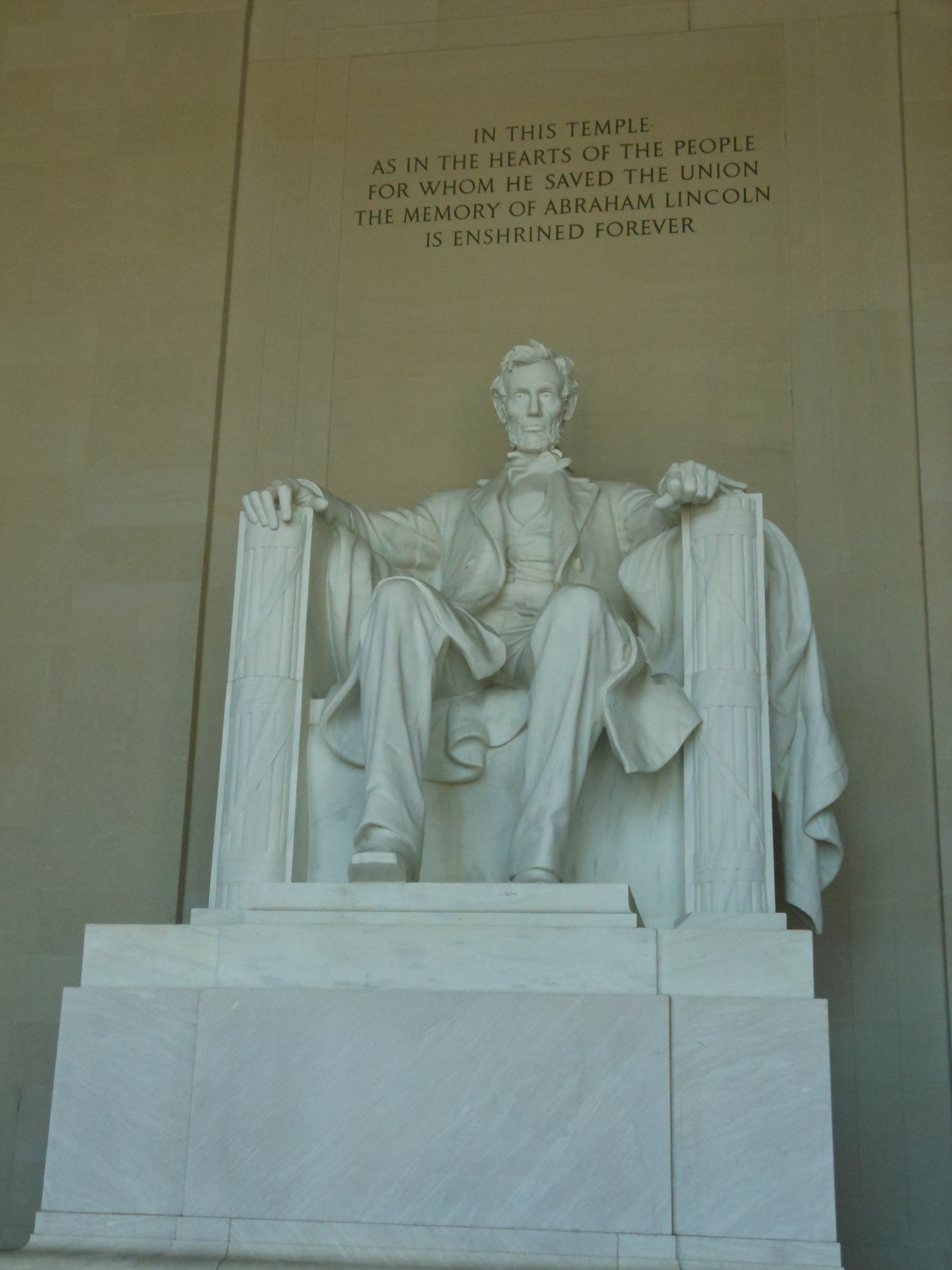 ワシントンdc リンカーンの像は想像以上に大きかったー コロンブスのたまご